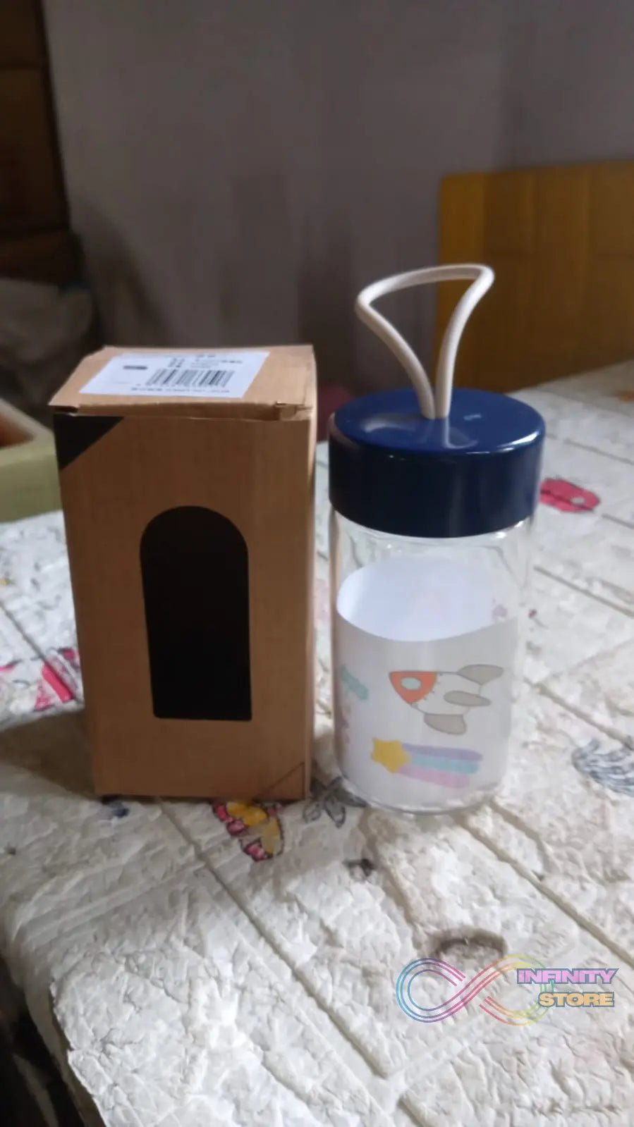 Outdoor Sport Glass water bottle 350ml leak proof BPA - free for travel cold and hot water glass water bottle with daily water intake for gym and children, Home, Travel, Office Use - infinityexculsivestore.com