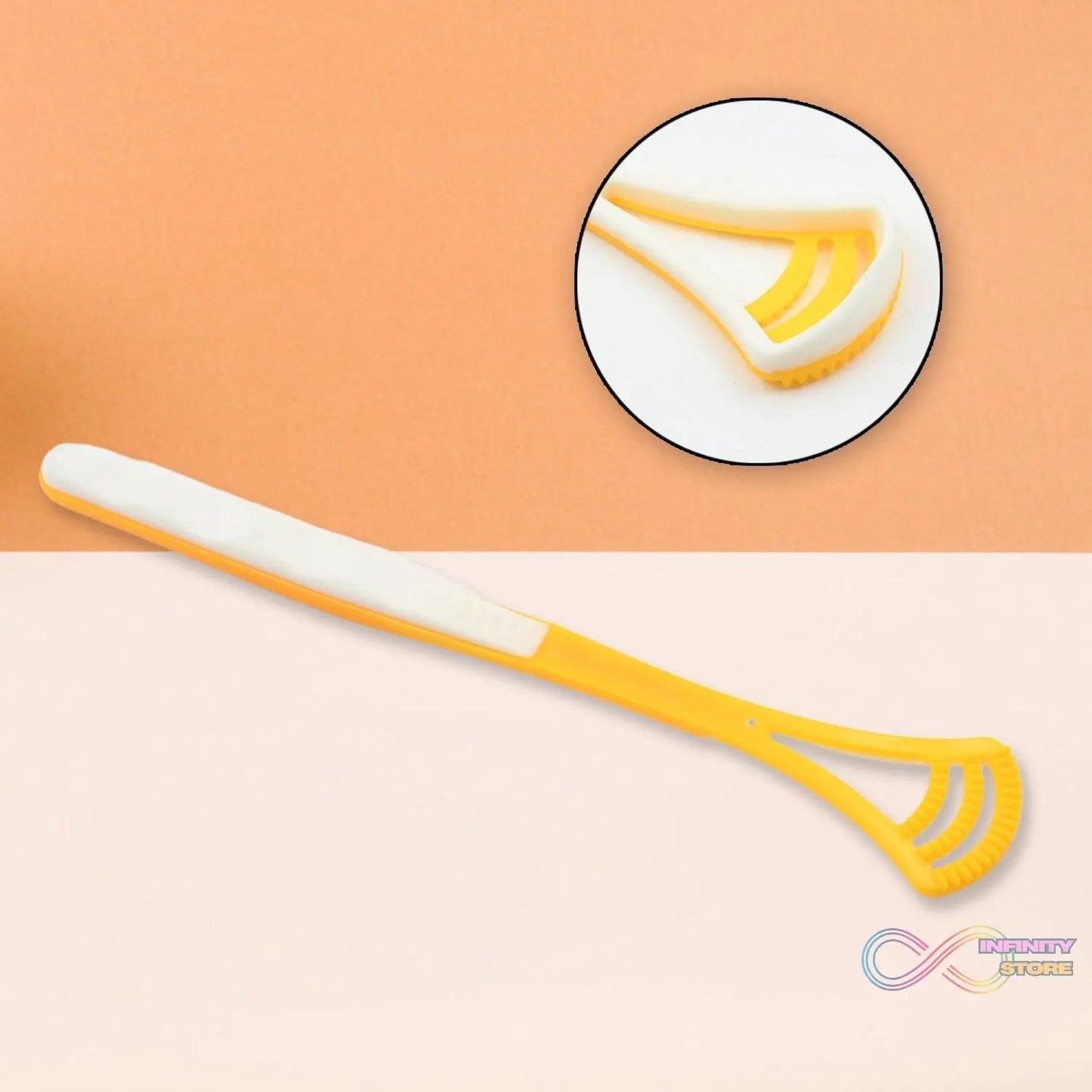 Tongue Scraper and Tongue Brush Great for Oral Care, Help Fights Bad Breath and Freshen The Breath, Tongue Cleaner for Adults and Kids, Easy to Use, Comfortable Safe and Anti - Slip Simple and Stylish Odor Removal (1 Pc) - infinityexculsivestore.com