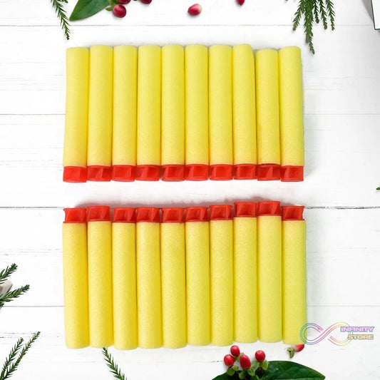 Refill Bullet Darts Soft Round Head Blasters Kids Toy for Gun (20 Pcs Set) - infinityexculsivestore.com