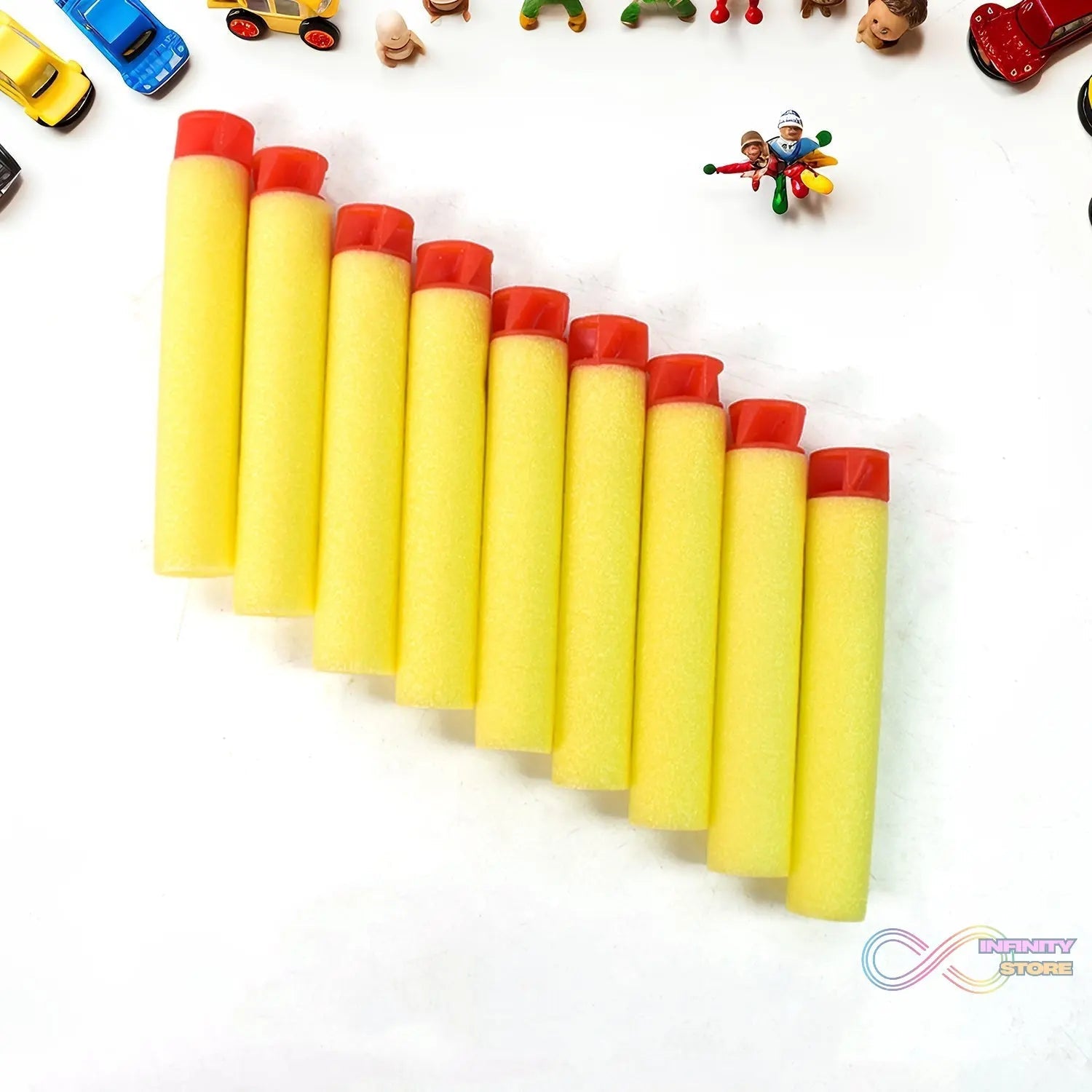 Refill Bullet Darts Soft Round Head Blasters Kids Toy for Gun (20 Pcs Set) - infinityexculsivestore.com