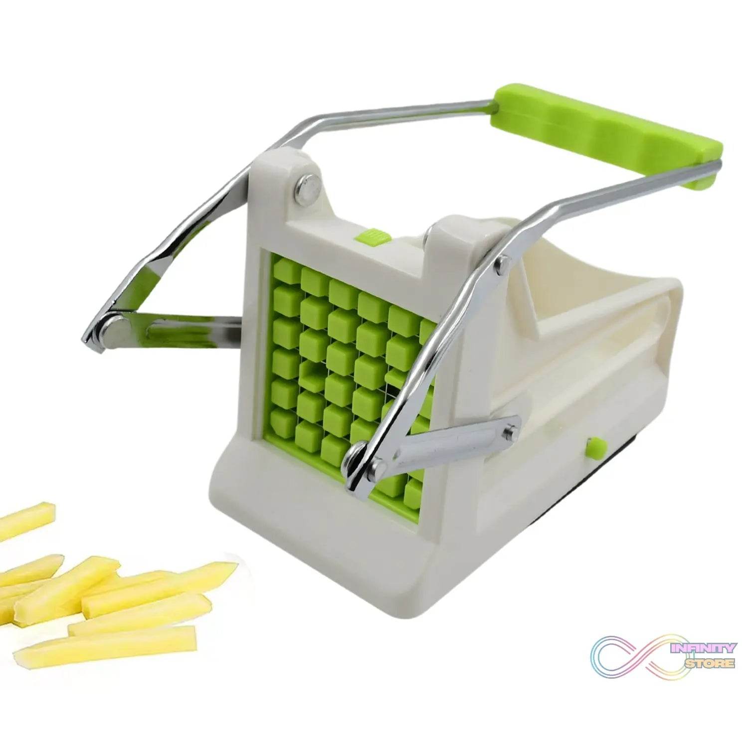 French Fry Cutter, Great with Vegetables, Potato Fries Cutter Professional Vegetable Cutter Stainless Steel Cutter Potato, Onions, Carrots, Cucumbers, Fruits Potato Cutter (1 pc) - infinityexculsivestore.com
