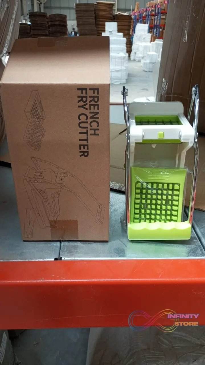 French Fry Cutter, Great with Vegetables, Potato Fries Cutter Professional Vegetable Cutter Stainless Steel Cutter Potato, Onions, Carrots, Cucumbers, Fruits Potato Cutter (1 pc) - infinityexculsivestore.com