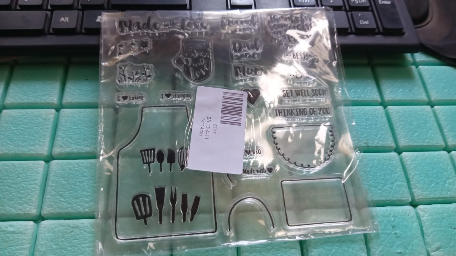 Reusable Rubber Stamp, TPR Stamp DIY Accessories Good Stamping Effect DIY Transparent Stamp Stick Repeatedly for Envelope for Diary for Invitation Letter Photo Album Decoration for Paper Crafts (Mix Design / 1 Set) - infinityexculsivestore.com