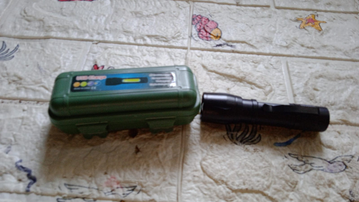 LED Flashlight Rechargeable USB Mini Torch, Ultra Brightest Zoom Flash Light Handheld Pocket Compact Portable Tiny Lamp with COB Side Lantern, High Power Tactical Travel Emergency Flashlights - infinityexculsivestore.com
