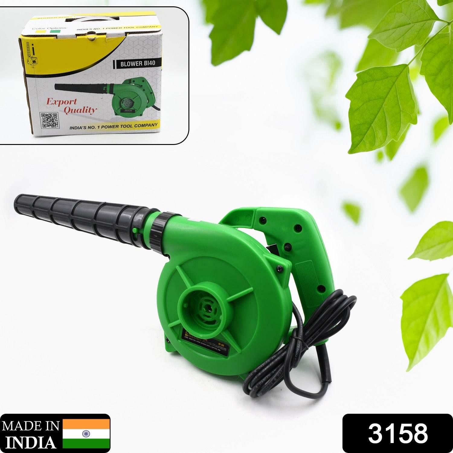 650V Blower Portable rifel Range Heavy Duty air Blower, Electric Air Blower for Home/Office/Car/Pc/Computer Dust/Garage/Patio/Garden Leaf/Trash Cleaning (350W, 2.3 m3/min, 13000 RPM, Green) - infinityexculsivestore.com