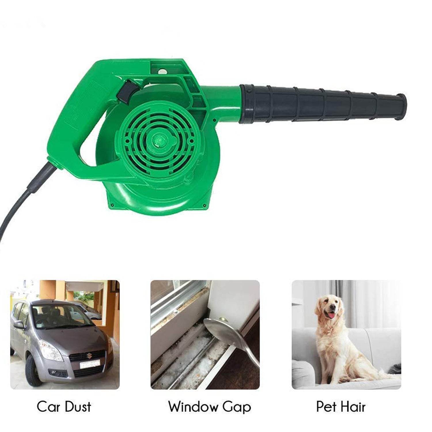 650V Blower Portable rifel Range Heavy Duty air Blower, Electric Air Blower for Home/Office/Car/Pc/Computer Dust/Garage/Patio/Garden Leaf/Trash Cleaning (350W, 2.3 m3/min, 13000 RPM, Green) - infinityexculsivestore.com