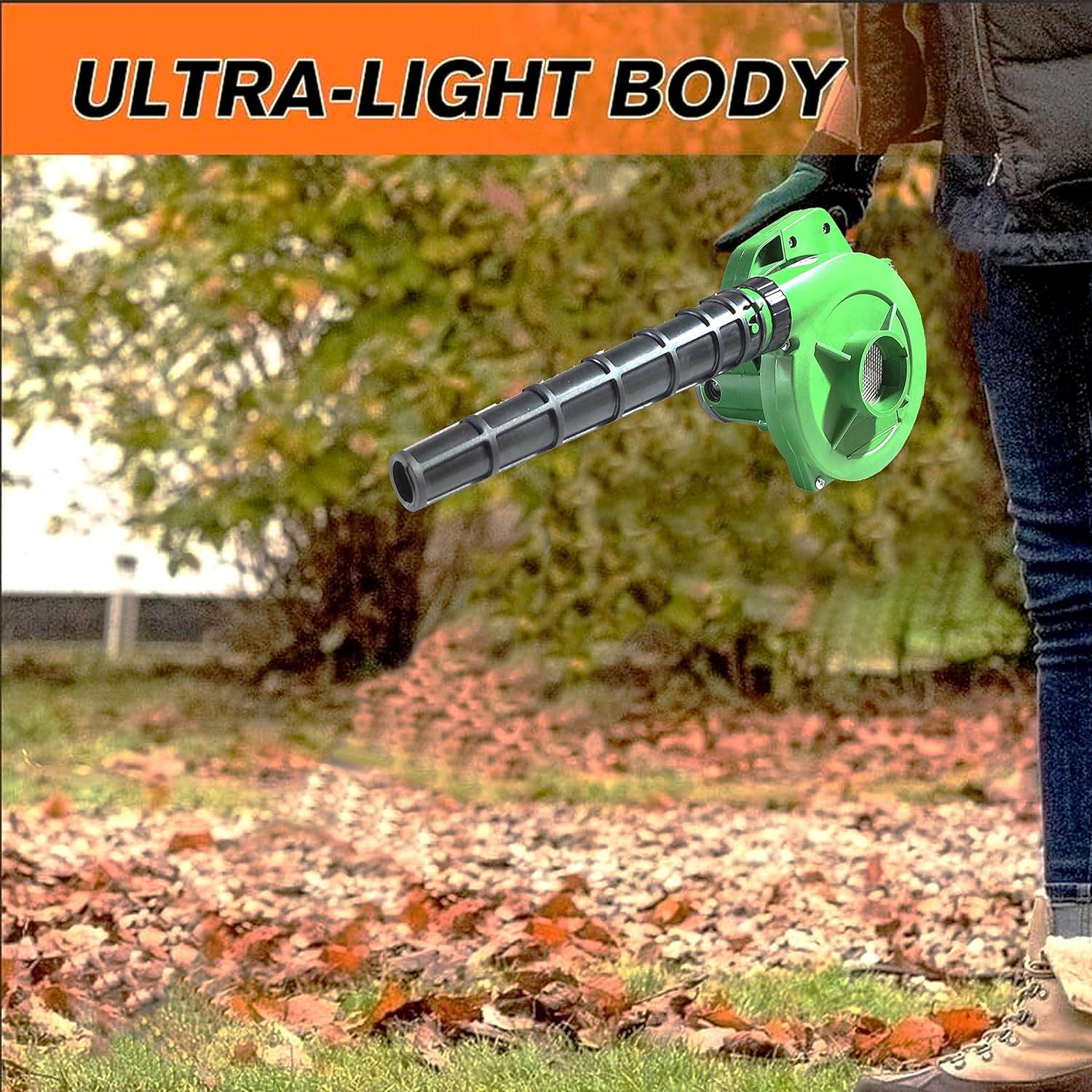 650V Blower Portable rifel Range Heavy Duty air Blower, Electric Air Blower for Home/Office/Car/Pc/Computer Dust/Garage/Patio/Garden Leaf/Trash Cleaning (350W, 2.3 m3/min, 13000 RPM, Green) - infinityexculsivestore.com