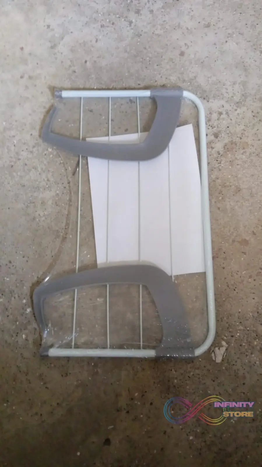 Metal Steel Folding Drying Rack for Clothes Balcony Laundry Hanger for Small Clothes Drying Hanger Metal Clothes Drying Stand, Socks and Plant Storage Holder Outdoor / Indoor Clothes - Towel Drying Rack Hanging on The Door Bathroom - infinityexculsivestore.com