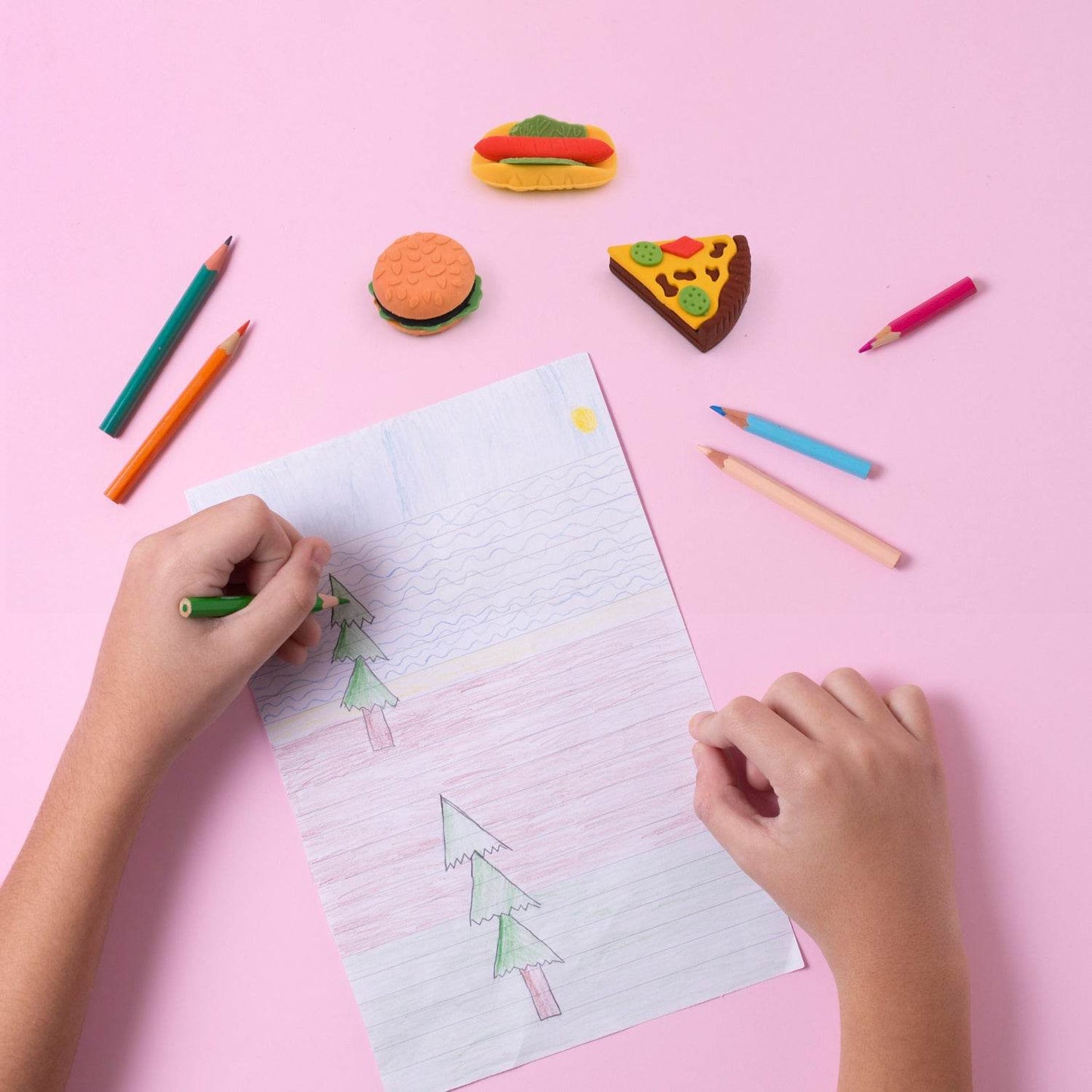 3D Food Fancy & Stylish Colorful Erasers, Mini Eraser Creative Cute Novelty Eraser for Children Different Designs Eraser Set for Return Gift, Birthday Party, School Prize (1 Set / Mix Design & Color) - infinityexculsivestore.com