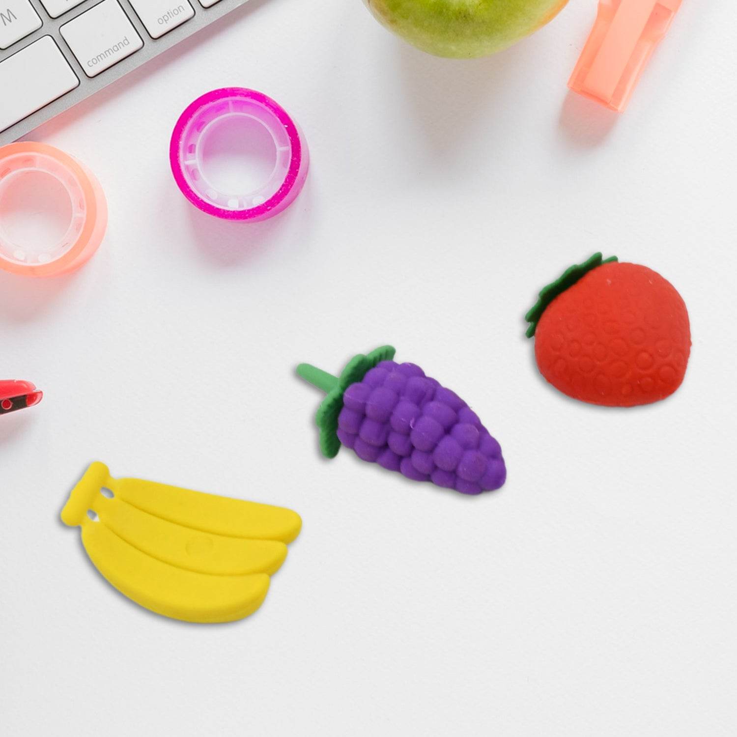 3D Food Fancy & Stylish Colorful Erasers, Mini Eraser Creative Cute Novelty Eraser for Children Different Designs Eraser Set for Return Gift, Birthday Party, School Prize (1 Set / Mix Design & Color) - infinityexculsivestore.com