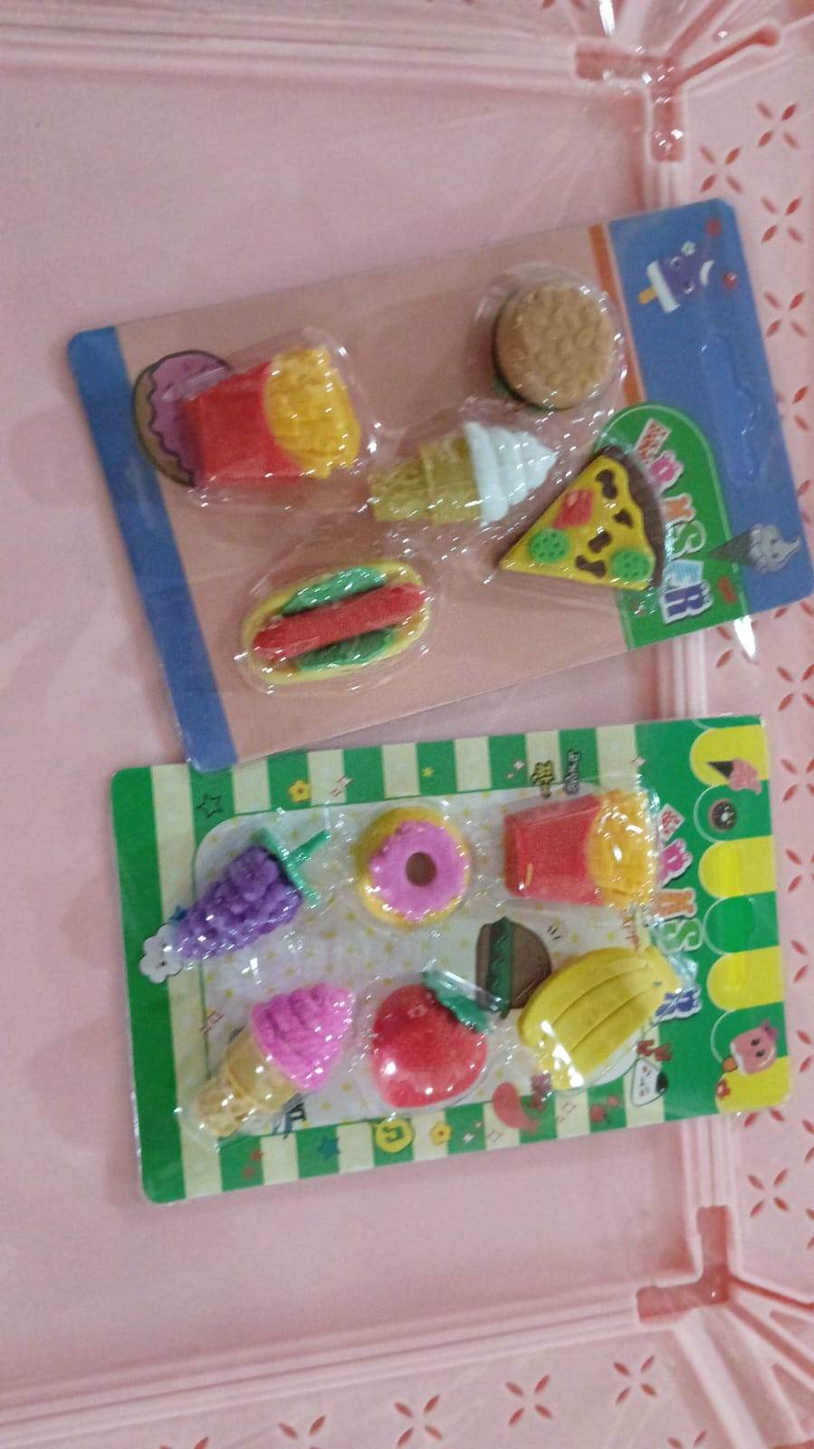 3D Food Fancy & Stylish Colorful Erasers, Mini Eraser Creative Cute Novelty Eraser for Children Different Designs Eraser Set for Return Gift, Birthday Party, School Prize (1 Set / Mix Design & Color) - infinityexculsivestore.com