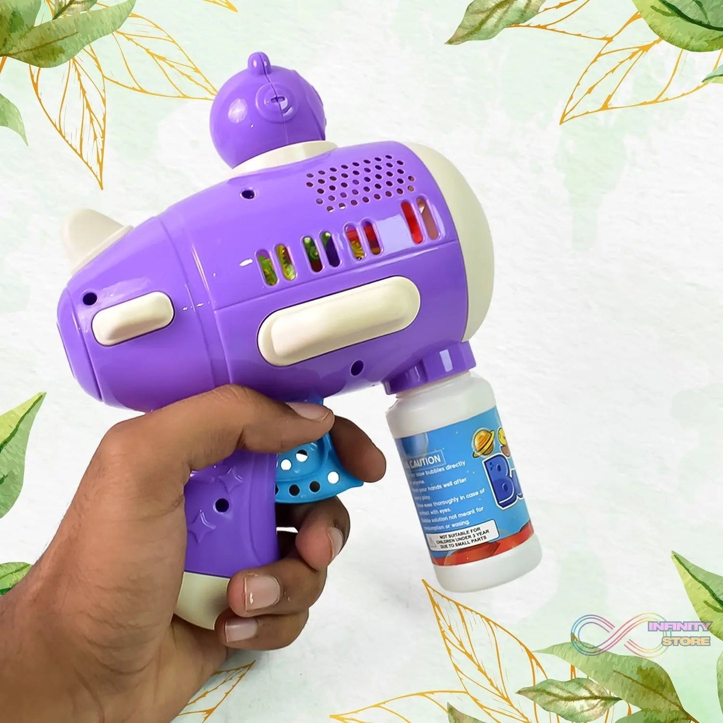 Space Bubble Gun Toy For Kids (with Solution) - infinityexculsivestore.com