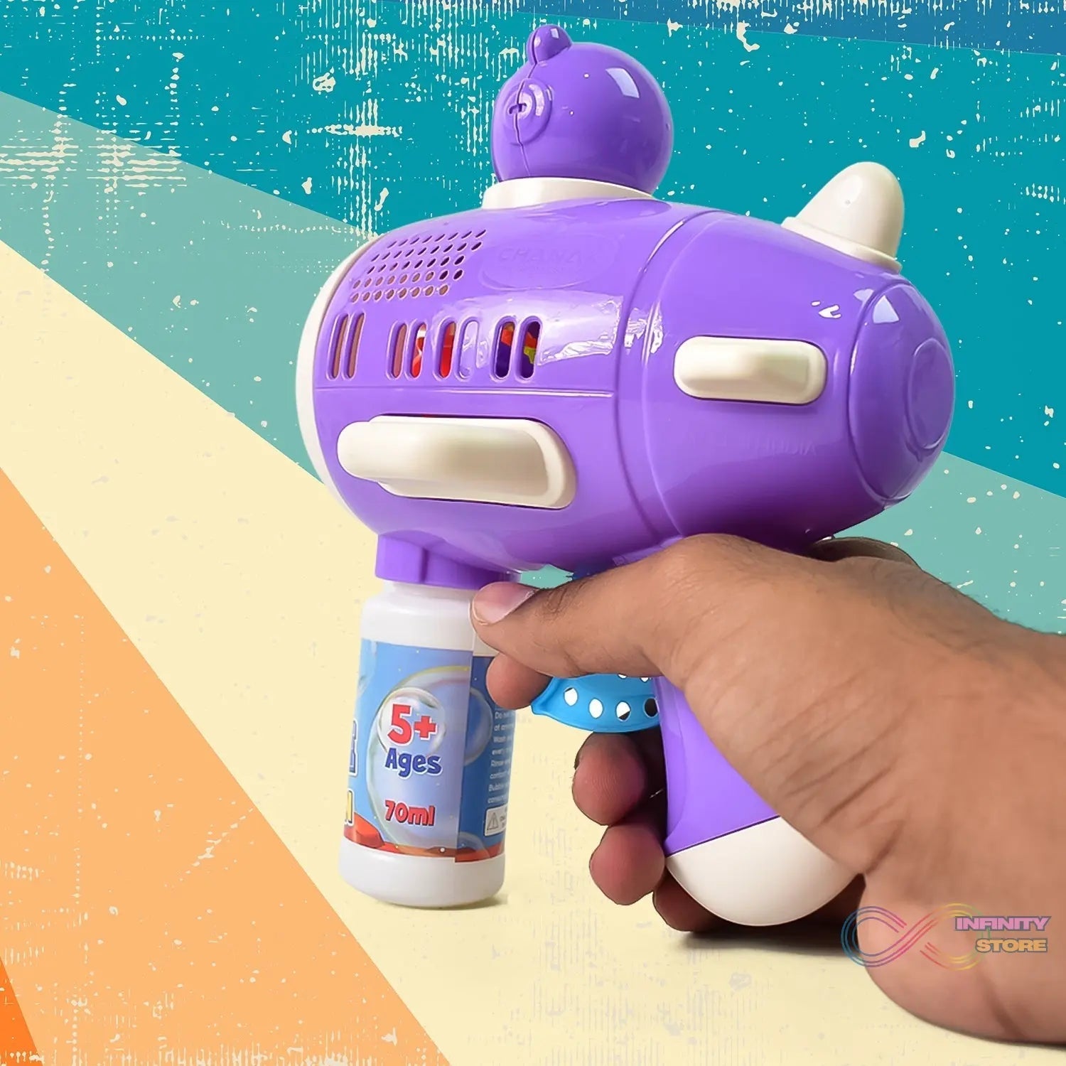 Space Bubble Gun Toy For Kids (with Solution) - infinityexculsivestore.com