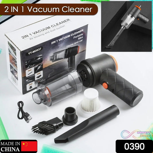Vacuum Cleaner Dust Collection 2 in 1 Car Vacuum Cleaner High - Power Handheld Wireless Vacuum Cleaner Home Car Dual - use Portable USB Rechargeable Mini Car Vacuum for Vehicle, Home and Offic - infinityexculsivestore.com