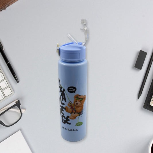 Plastic Water Bottle 3pc Set,3 Different Size Bottle High Quality Water Bottle Plastic Water Bottle BPA - Free & Leak - Proof! Cartoon Printed Design for Kids' School, For Fridge, Office, Sports, School, Gym, Yoga (3 Pc Set) - infinityexculsivestore.com