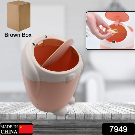 Little White Rabbit Trash Can Small Garbage can with lid Trash can for Cars Mini Dumpster for Desk Tabletop Litter bin Bunny Trash can Rabbit Garbage can,Mini Dustbin Garbage can for Desk - infinityexculsivestore.com