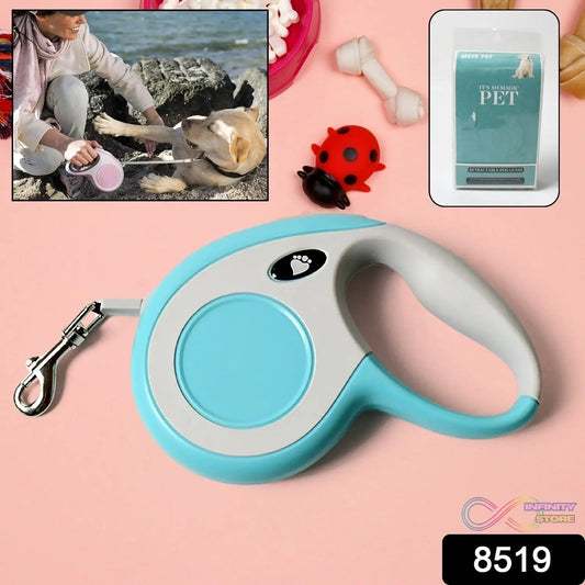 Retractable Dog Leash, Pet Walking Leash with Anti - Slip Handle, Strong Nylon Tape, Tangle - Free, One - Handed One Button Lock & Release, Suitable for Small / Medium Dog Or Cat, 16.5 ft (5 m)Β  - infinityexculsivestore.com