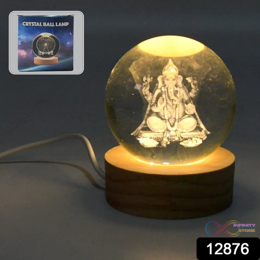 3D Crystal Ball lamps for Bedroom 3D Lamps for Home Decoration 3D Crystal Ball Night Light Gifts for Women Gifts for Men Room Decor Items for Bedroom for Friend and FamilyΒ (1 Pc) - infinityexculsivestore.com