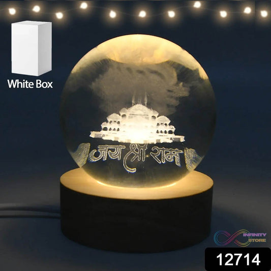 3D Crystal Ball lamps for Bedroom 3D Lamps for Home Decoration 3D Crystal Ball Night Light Gifts for Women Gifts for Men Room Decor Items for Bedroom for Friend and FamilyΒ (1 Pc) - infinityexculsivestore.com