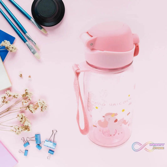 400ML Capacity Plastic Water Bottle Animal Printed | Office Bottle | Gym Bottle | Home | Kitchen | Leakproof and BPA Free Drinks Bottle | Water Drink Juice Bottle BPA Free Leak-Free Lightweight ( 400 ML ) - infinityexculsivestore.com