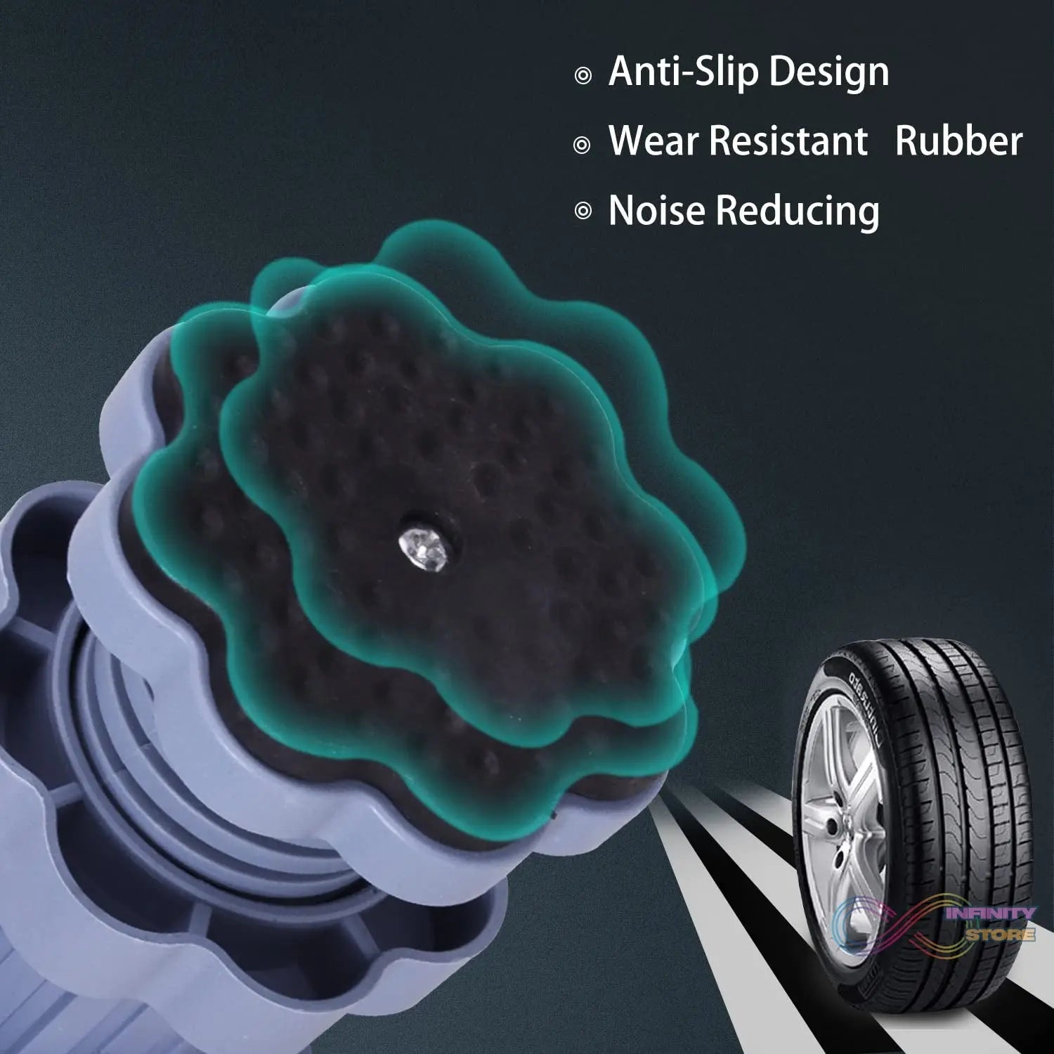 Washing machine support, anti vibration washing machine support adjustable washer anti vibrasion stands, washer & dryer pedestals, Washing Machine Accessory Anti - Skid stand PVC Lifting stand Non - Slip ( 4 Pc Set ) - infinityexculsivestore.com