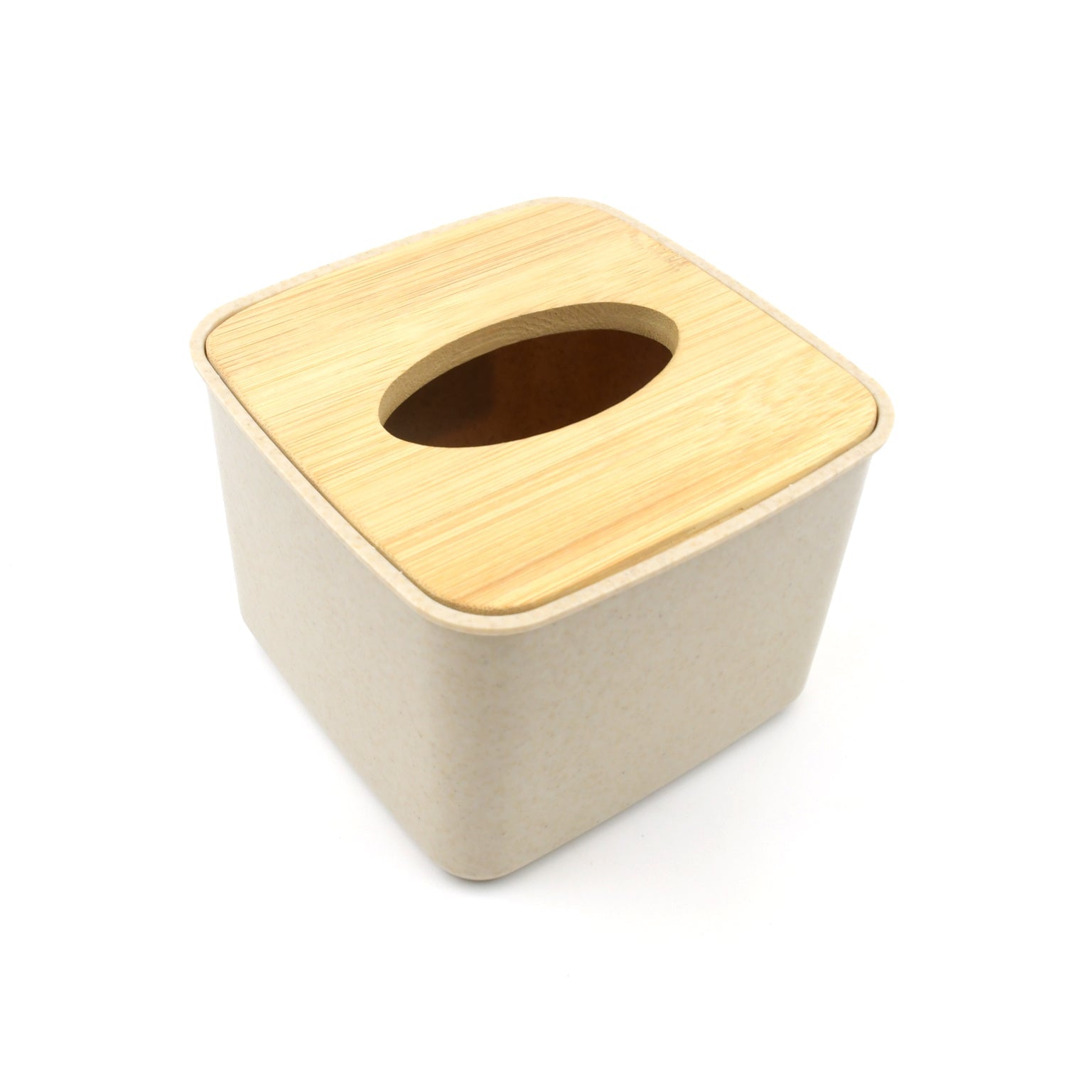 Tissue Box Desktop Stand Bamboo Tissue Cover Box Rectangular Paper Towel Holder Removable Tissue Dispenser for Bathroom Vanity Countertop Bedroom Car Holder Paper Towels Dispenser (1 Pc ) - infinityexculsivestore.com