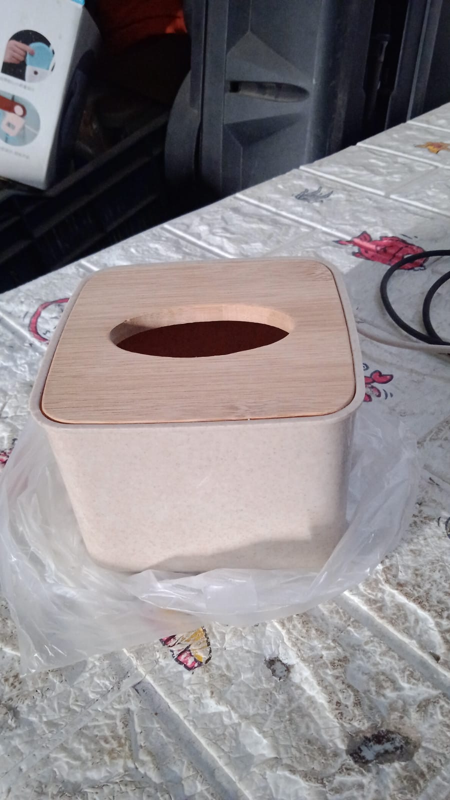 Tissue Box Desktop Stand Bamboo Tissue Cover Box Rectangular Paper Towel Holder Removable Tissue Dispenser for Bathroom Vanity Countertop Bedroom Car Holder Paper Towels Dispenser (1 Pc ) - infinityexculsivestore.com