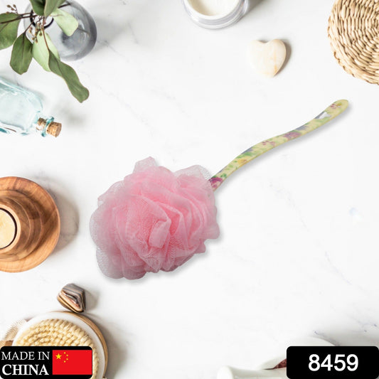 Long Handle Shower Puff Pouf Sponge Exfoliating Mesh Brush Scrubber,Bath Loofah Bath Scrubber for Body Shower Loofah Brushes, Body Bath Brush for Women and Men, Bathroom Shower Accessories (Mix 1 Pc) - infinityexculsivestore.com