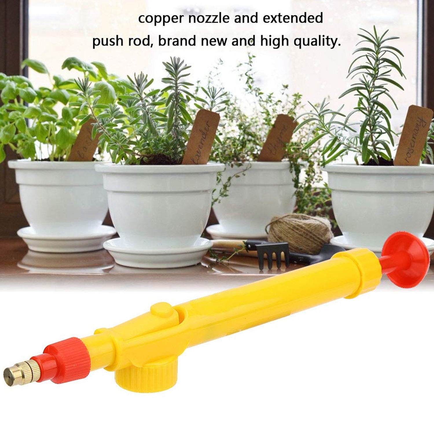 Water Bottle Spray Gun Nozzle Manual Adjustable Water Pump Garden & Washing Hand Held Sprayer, Watering Can Sprayer Pressure Nozzle Irrigation Tool and Pump for Efficient Care - Boost Your Gardening Experience (1 Pc) - infinityexculsivestore.com