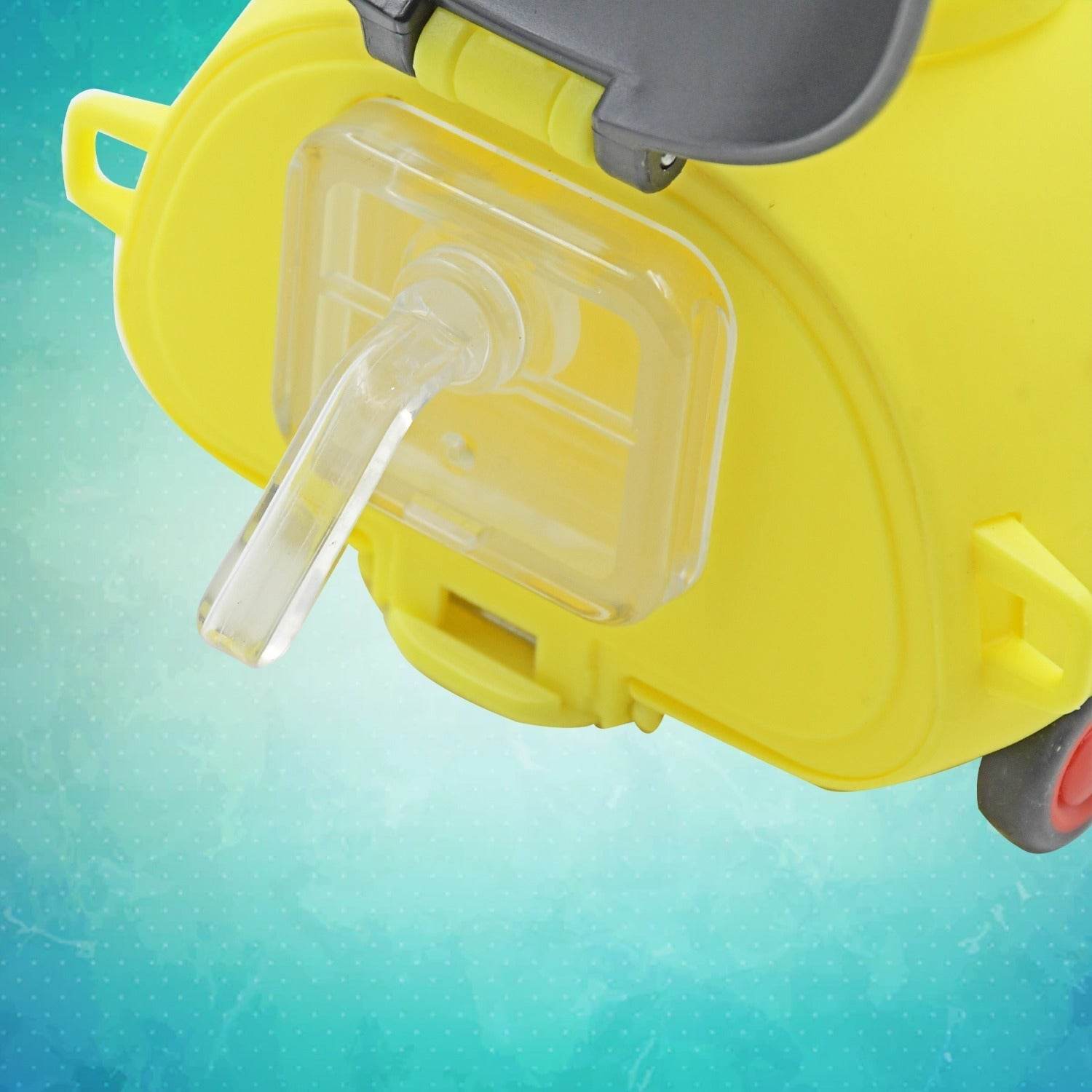Cute Plastic Bug Shape Water Bottle with adjustable shoulder strap, 4 wheel & Straw, portable drinking cup Water Bottle For Kids | Water Bottle | Return Gift For Kids | Water Bottle With Straw | School Kinds Water Bottle (1 Pc) - infinityexculsivestore.com