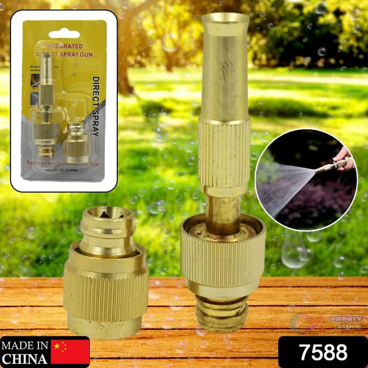 water spray nozzle for water pipe booster nozzle for car wash nozzle with high pressure water adjustable brass nozzle water spray gun for gardening watering tools - infinityexculsivestore.com