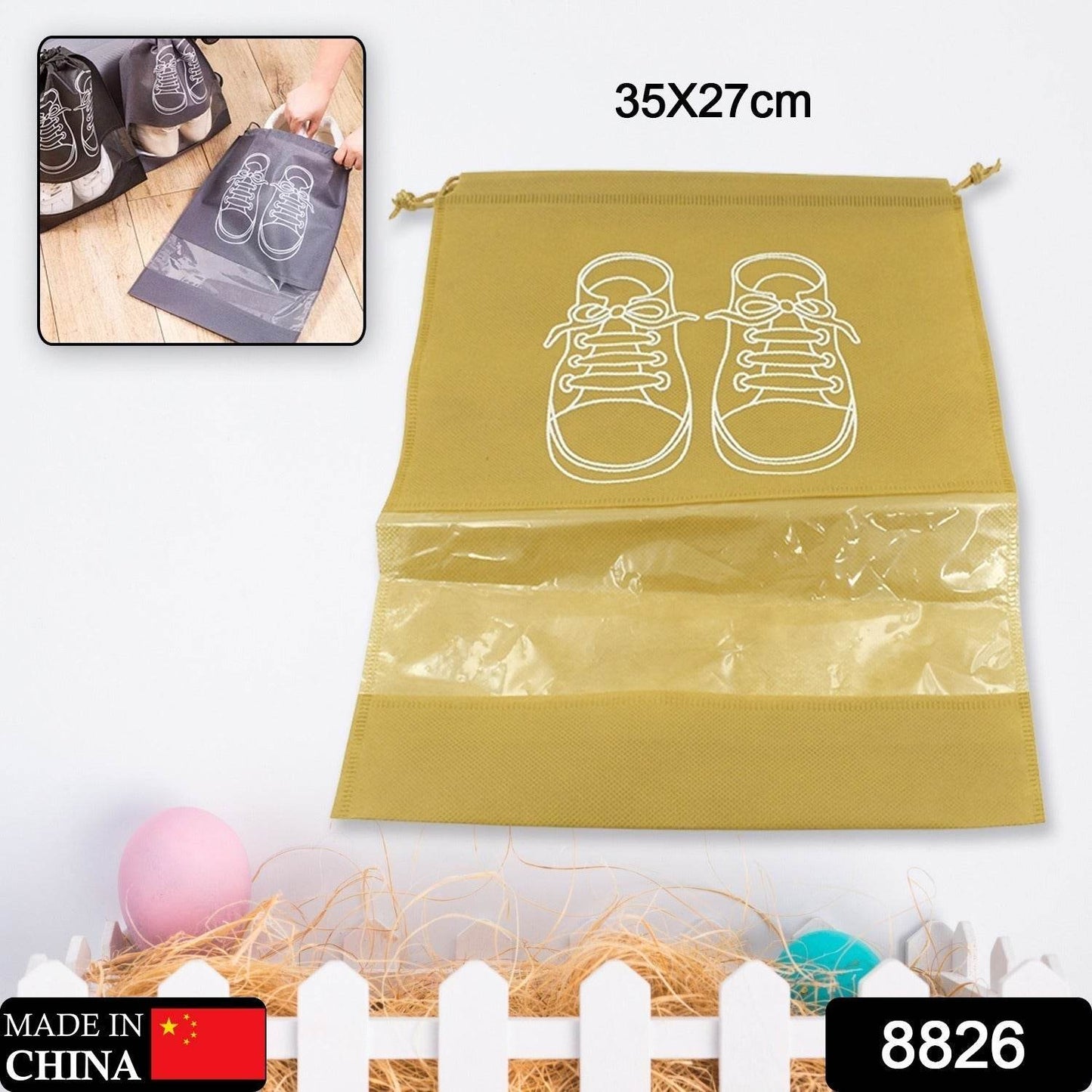 Beach Bag Shoes Storage Bag Closet Organizer Non-woven Travel Portable Bag Waterproof Pocket Clothing Classified Hanging Bag shoe bag luggage travel Portable Shoe Pouch Non Woven Transparent Window (1 Pc ) - infinityexculsivestore.com
