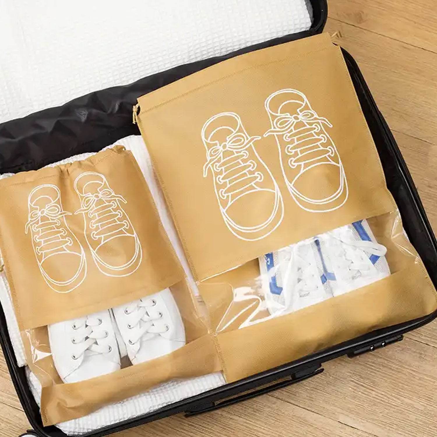 Beach Bag Shoes Storage Bag Closet Organizer Non-woven Travel Portable Bag Waterproof Pocket Clothing Classified Hanging Bag shoe bag luggage travel Portable Shoe Pouch Non Woven Transparent Window (1 Pc ) - infinityexculsivestore.com
