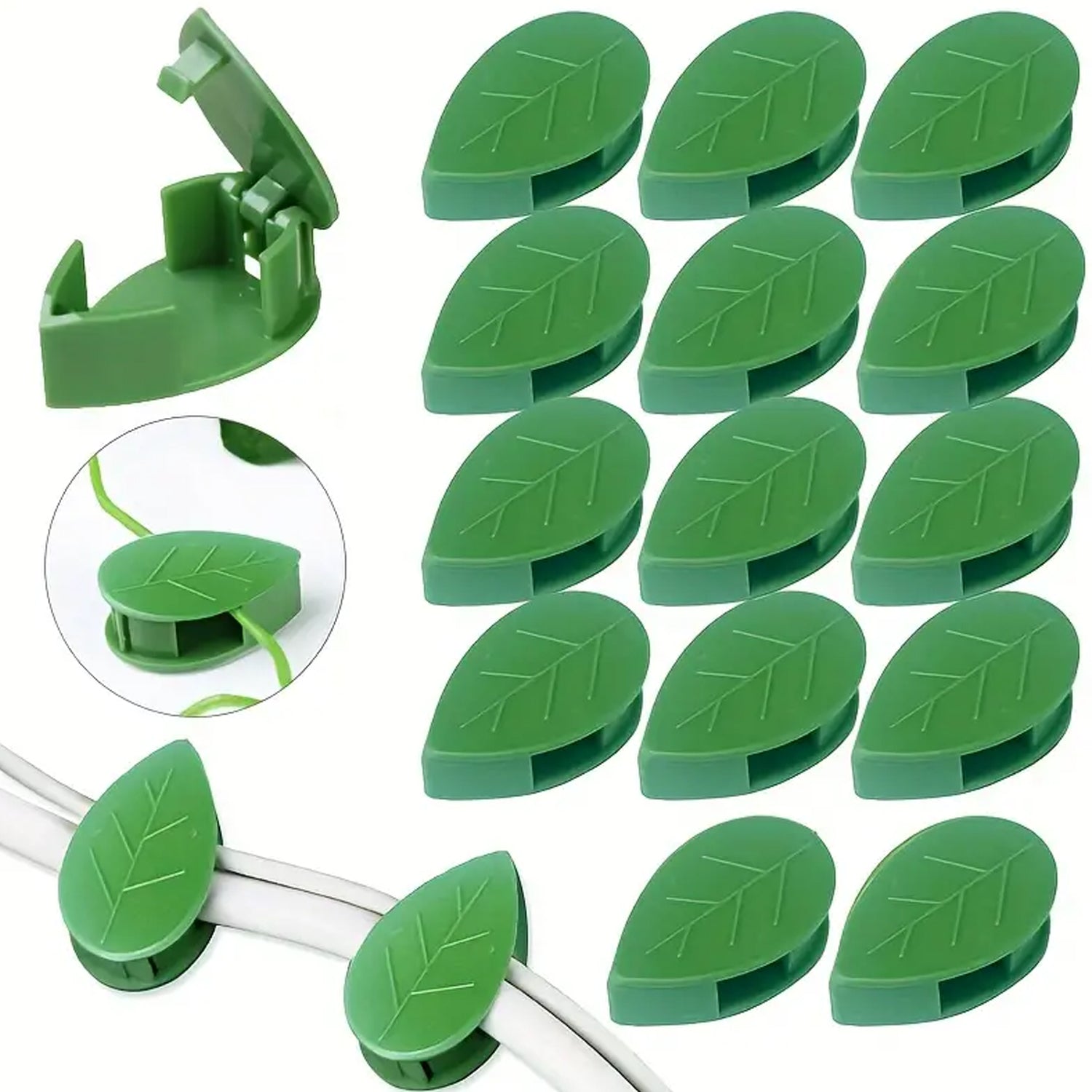 Plant Climbing Wall Fixture Clip Self - Adhesive Hook Vines Traction Invisible Stand Green Plant Clip Garden Wall Clip Plant Support Binding Clip Plants for Indoor Outdoor Decoration (30 Pcs Set) - infinityexculsivestore.com