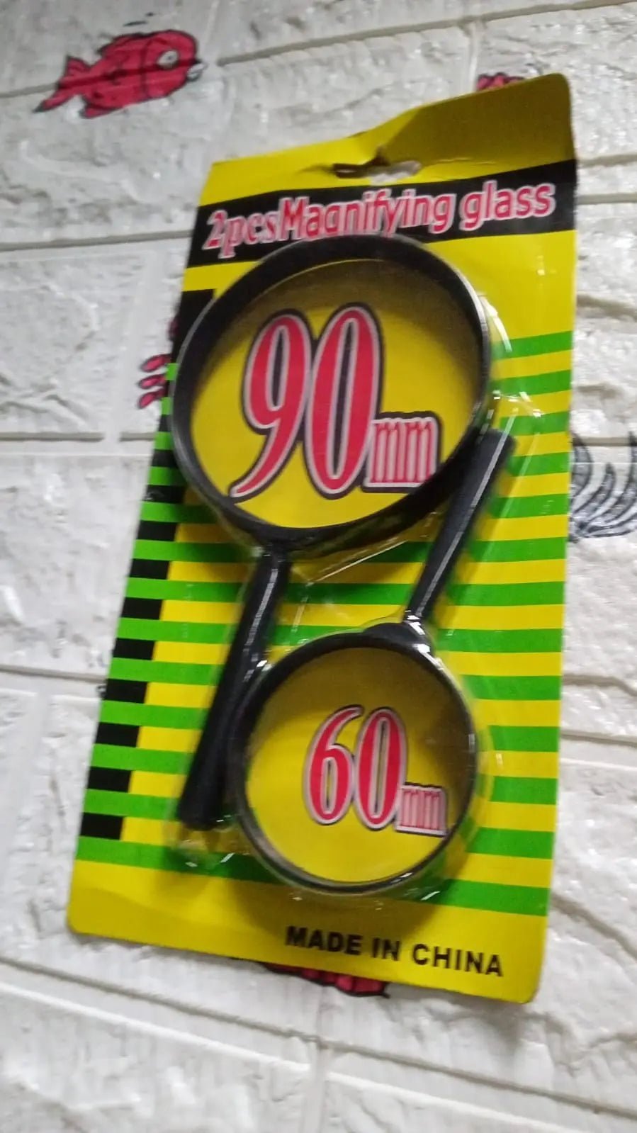 Magnifying glass Lens - reading aid made of glass - real glass magnifying glass that can be used on both sides - glass breakage - proof magnifying glass, Protect Eyes, 90mm & 60mm (2pc Set) - infinityexculsivestore.com