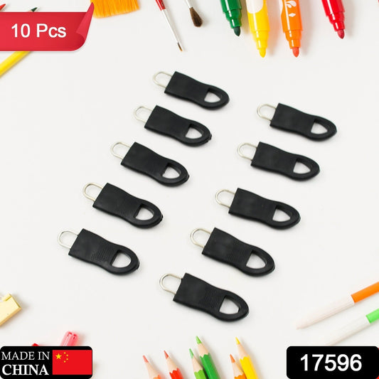 Zipper Pull Tab Zipper Tags Cord Pulls Zipper Extension Zip Fixer for Luggage Suitcase Backpack Jacket Bags Style Metal Zipper Head Zip Fixer Tags Handbag Backpack Plastic (10 Pc) - infinityexculsivestore.com