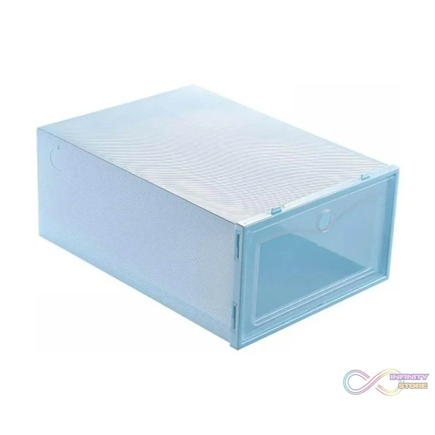1 Layer Plastic Shoes Storage Box, Stackable Shoe Storage (1 pc / 32x21x12 CM) - infinityexculsivestore.com