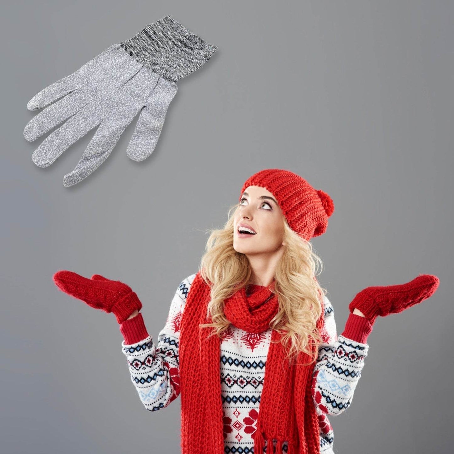 1 Pair Cut Resistant Gloves Anti Cut Gloves Heat Resistant Kint Safety Work Gloves High Performance Protection, Food Grade BBQ - infinityexculsivestore.com