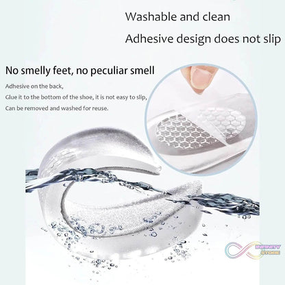 1 Pairs Silicone Heel Pads, Shoes Insole (12×7×2 Cm) - infinityexculsivestore.com