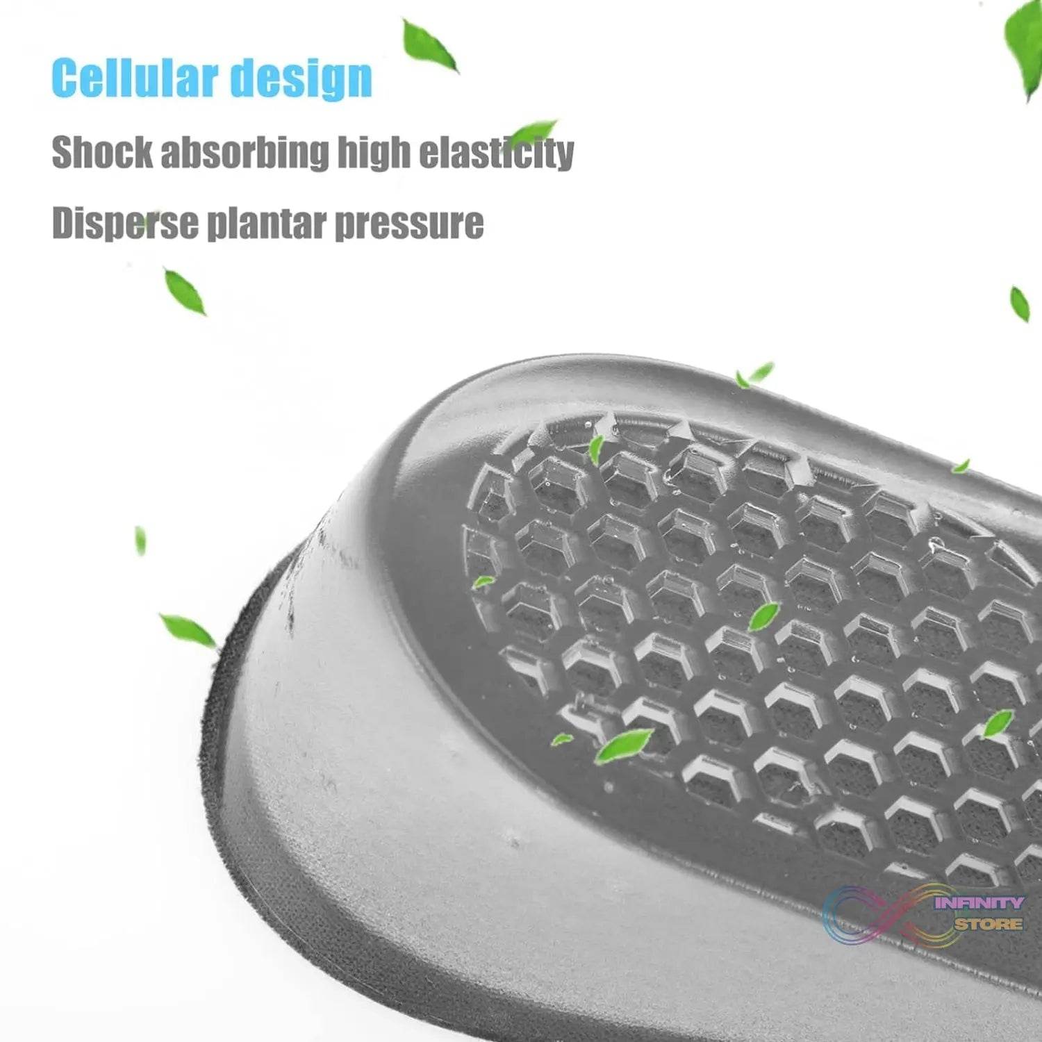 1 Pairs Silicone Heel Pads, Shoes Insole (12×7×2 Cm) - infinityexculsivestore.com