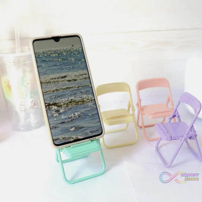 1 Pc Chair Stand With Box As A Mobile Stand For Holding And Supporting Mobile Phones Easily. - infinityexculsivestore.com