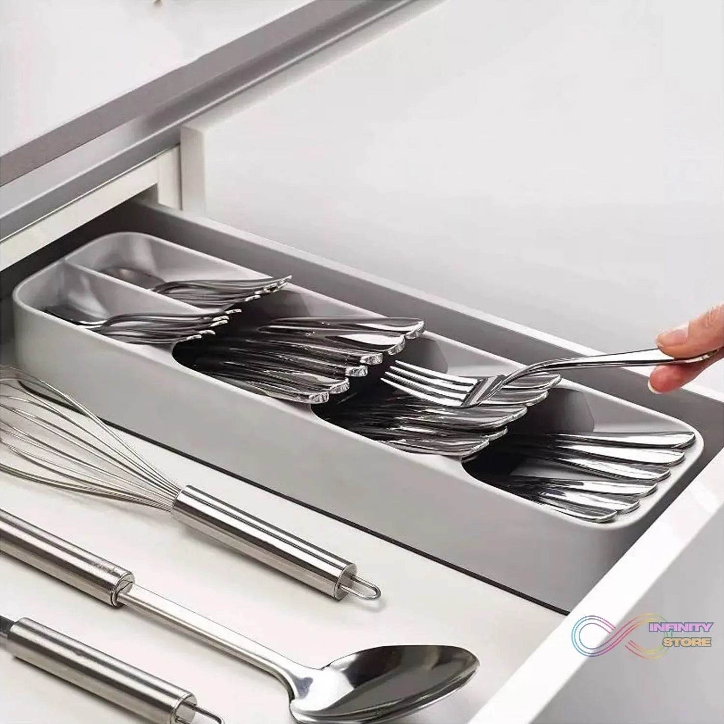 1 Pc Cutlery Tray Box Used For Storing Cutlery Items And Stuffs Easily And Safely. - infinityexculsivestore.com