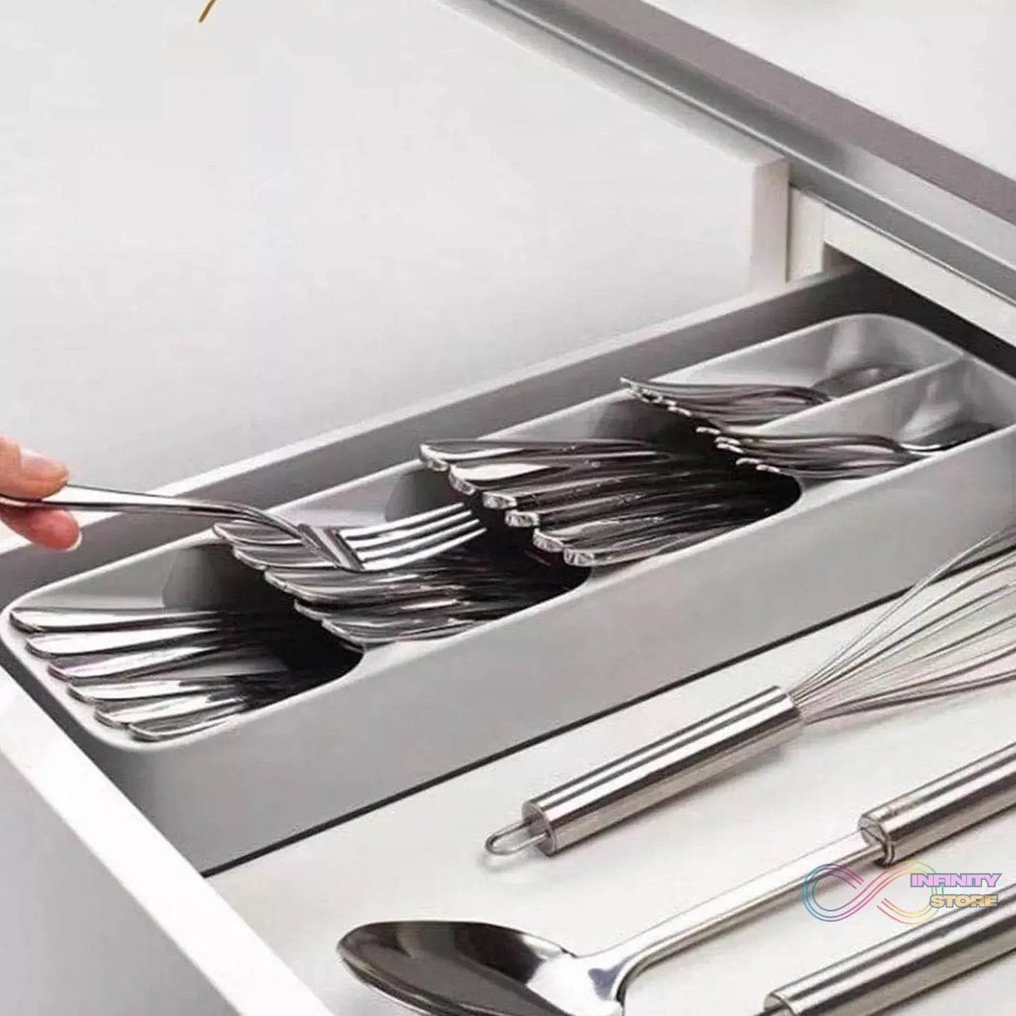 1 Pc Cutlery Tray Box Used For Storing Cutlery Items And Stuffs Easily And Safely. - infinityexculsivestore.com