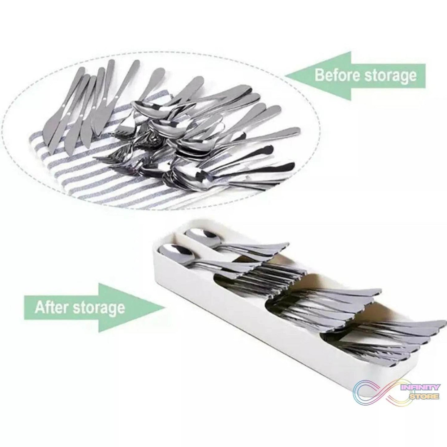 1 Pc Cutlery Tray Box Used For Storing Cutlery Items And Stuffs Easily And Safely. - infinityexculsivestore.com