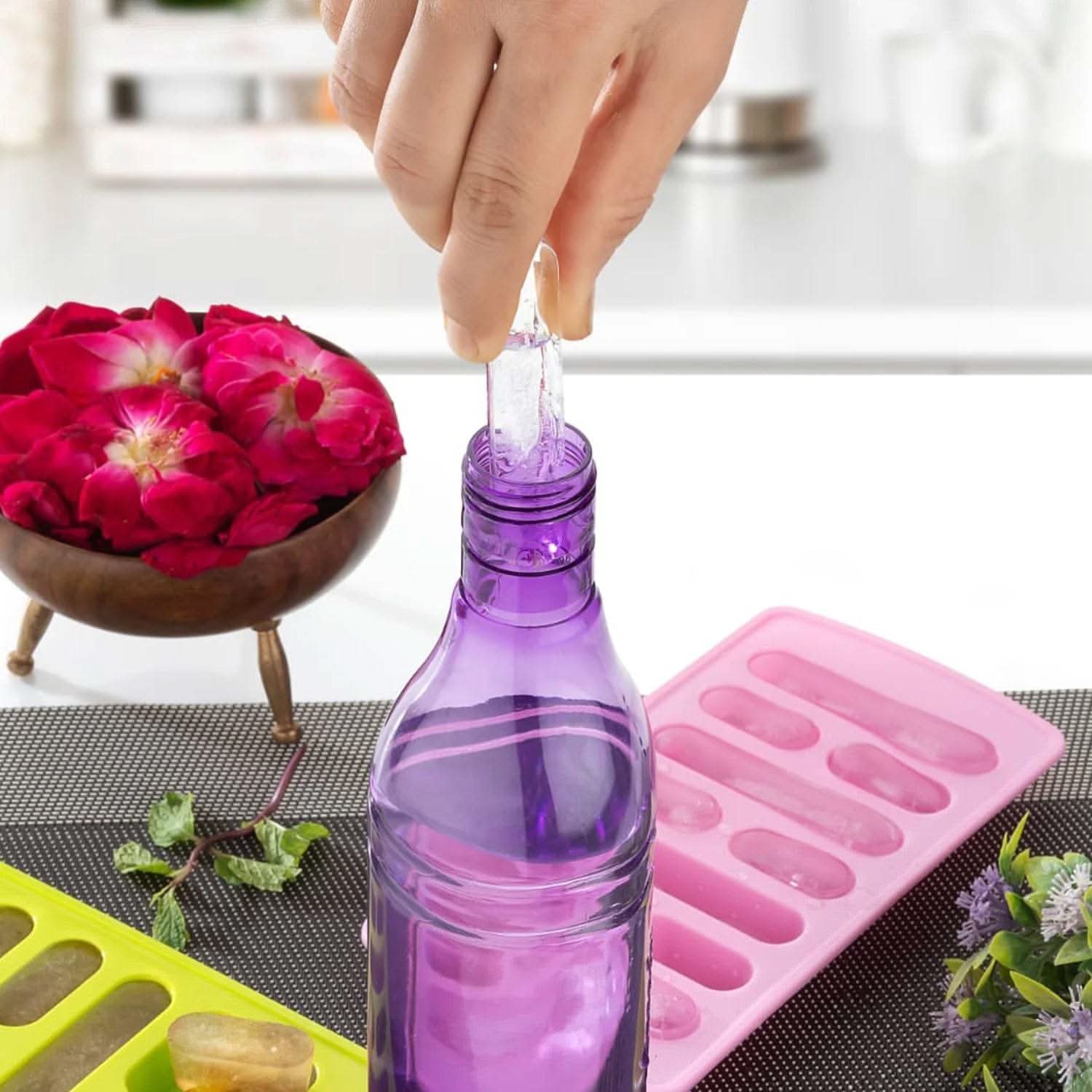 1 Pc Fancy Ice Tray, Used Widely In All Kinds Of Household Places While Making Ices And All Purposes - infinityexculsivestore.com