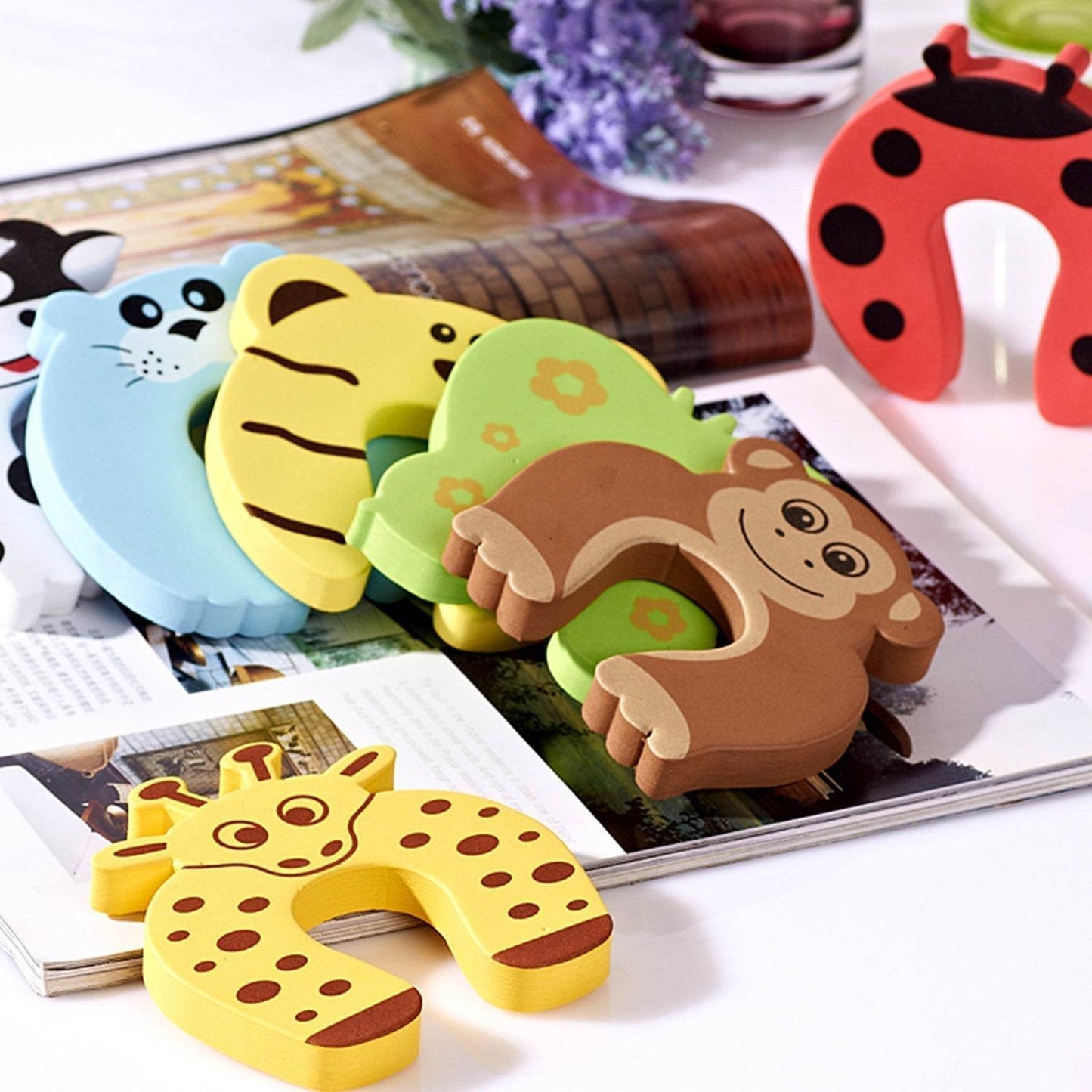 1 Pc Mix Door Stopper used in all kinds of household and official places specially, for controlling motion of doors. - infinityexculsivestore.com