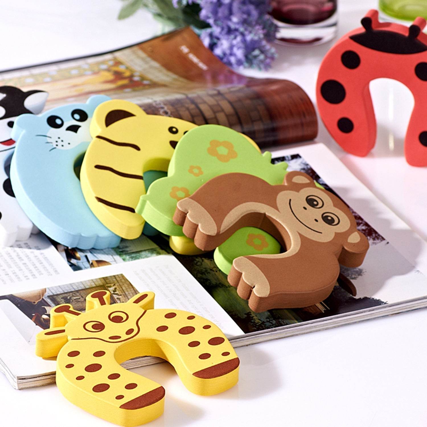 1 Pc Mix Door Stopper used in all kinds of household and official places specially, for controlling motion of doors. - infinityexculsivestore.com