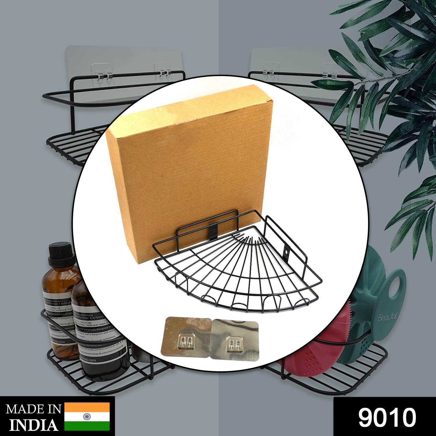 1 Pc Shower Caddy Corner for holding and storing various household stuffs and items etc. - infinityexculsivestore.com