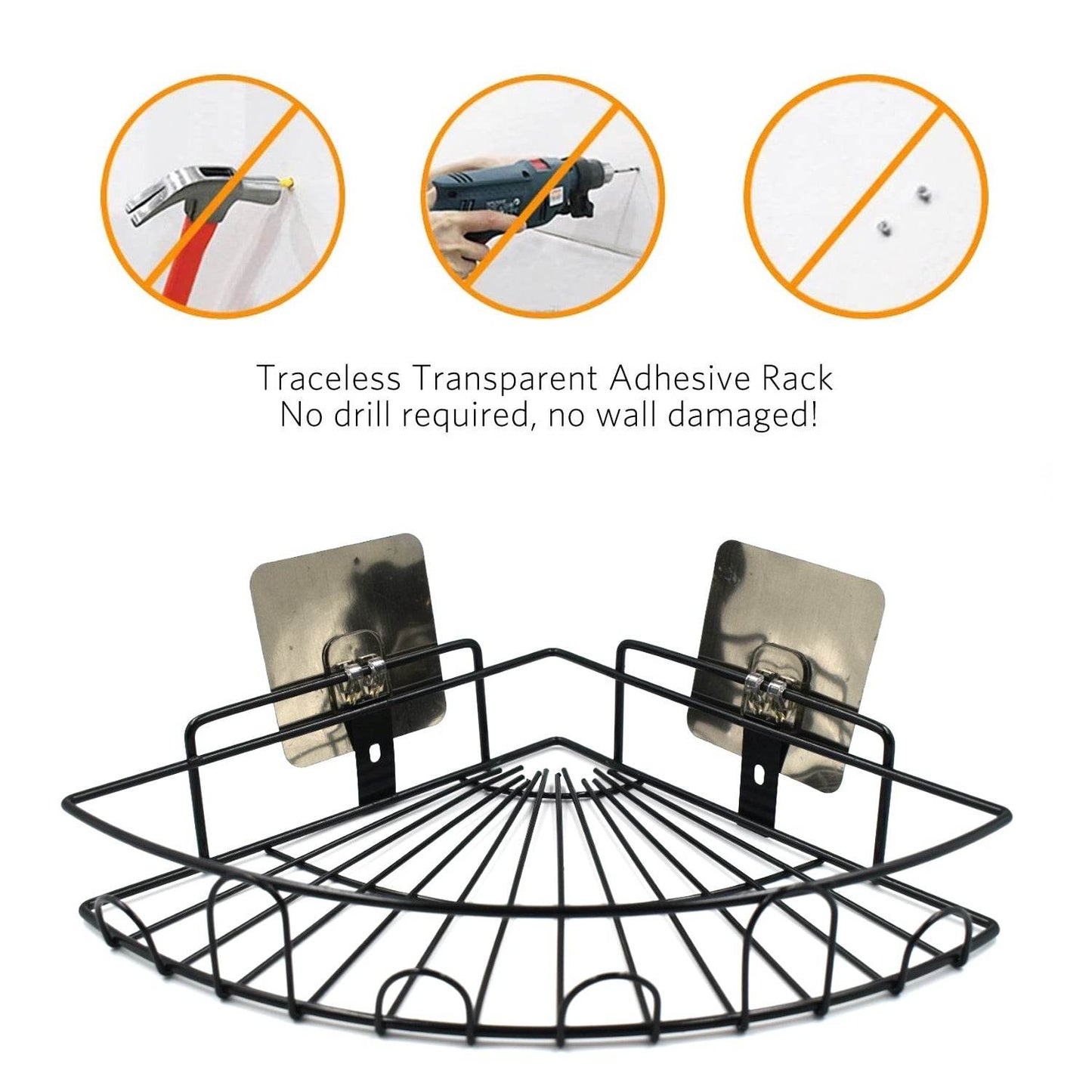 1 Pc Shower Caddy Corner for holding and storing various household stuffs and items etc. - infinityexculsivestore.com