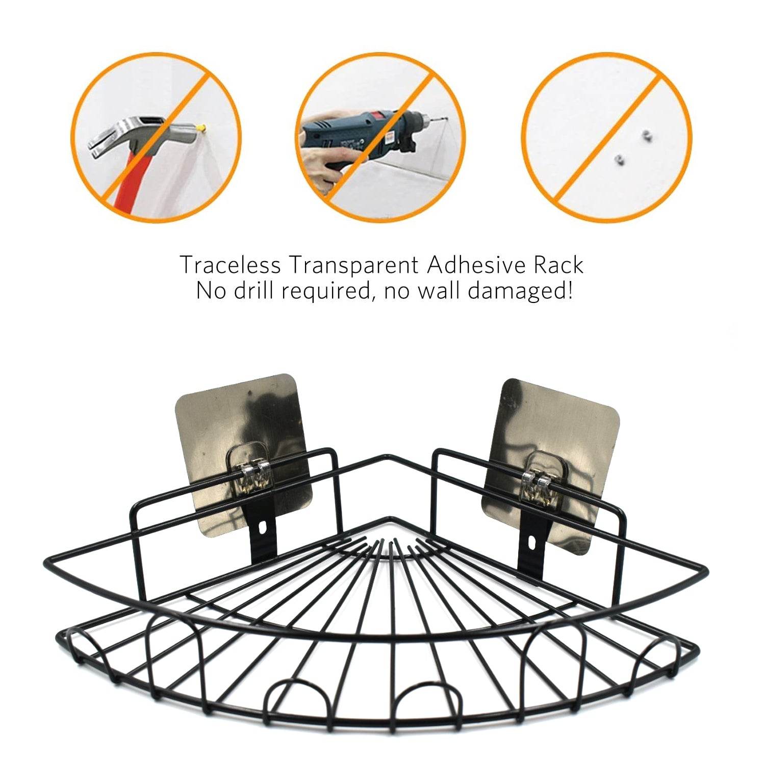 1 Pc Shower Caddy Corner for holding and storing various household stuffs and items etc. - infinityexculsivestore.com